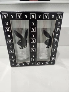 Playboy Bunny 60er Jahre schwarz Logo Longdrinkgläser Hugh Hefner 4er Set MCM - Bild 1 von 5