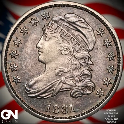 Монета номиналом 10 центов 1831 с крышкой A8992 - Изображение 1 из 2