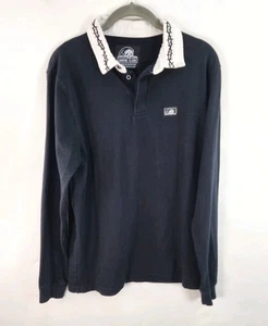 Camisa Polo Lurking Class Para Hombre S Negra Manga Larga Rugby Bordada - Imagen 1 de 12