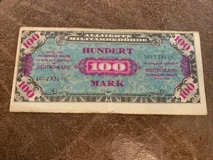 Banknote Alliierte Militärbehörde , 100 Mark,  Serie 1944 - Picture 1 of 2