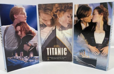 Titanic (1997 VHS) Full Screen 2‑Tape Box Set Leonardo DiCaprio Kate Winslet - Image 1 of 4