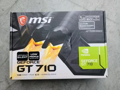 MSI Gaming GeForce GT 710 1GB DDR3 64-Bit GPU – DirectX 12, HDMI/DVI/VGA - Image 1 of 3