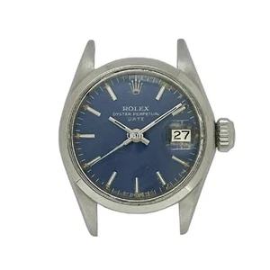 ROLEX 6516 Oyster Perpetual Date Oyster Perpetual Blue Automatic J66402 - Picture 1 of 10