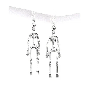 Sterling Silber Skelett Ohrhänger - Bild 1 von 1