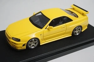 1:43 HPI 8400 Mirage Nissan NISMO R34 GT-R S-tune Lightning Yellow - Picture 1 of 8