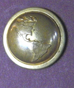 Bb COLUMBIAN GUARD Chicago UNIFORM BUTTON 1893 EXPOSITION Worlds Fair - Picture 1 of 2