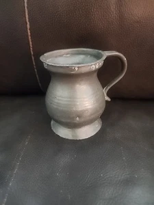 Antique 18th century handmade Pewter Gill Bar Measure Pre 1763 - Picture 1 of 9