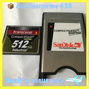 512MB Transcend INDUSTRIAL Compact Flash +ATA PC card PCMCIA Adapter - Picture 1 of 1