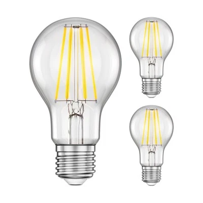 3x Bombilla LED E27 A60 blanca (4000 K) 7,3 W 1020lm Regulador de intensidad de - Imagen 1 de 4