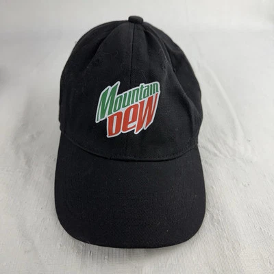 Sombrero Mountain Dew verde y blanco ajustable a presión talla única Foto 1 de 4