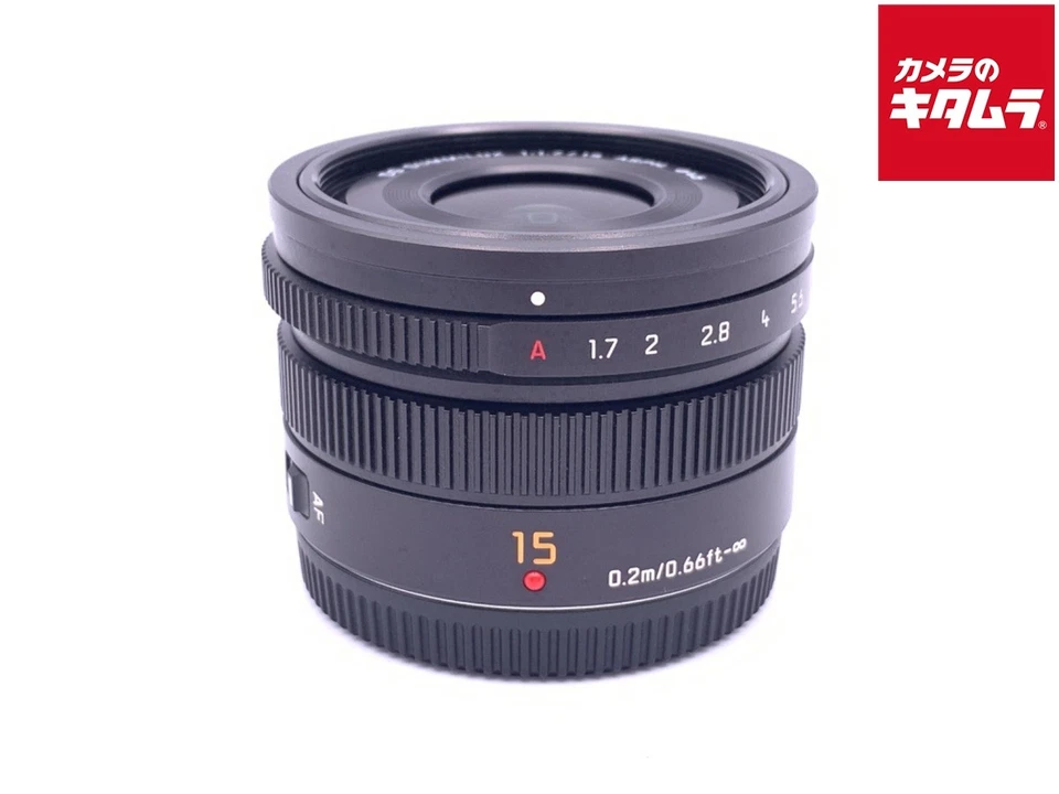 PANASONIC LEICA DG SUMMILUX 15 мм/F1.7 ASPH. (H-X015) BK -EXC- `7750 - Изображение 1 из 3