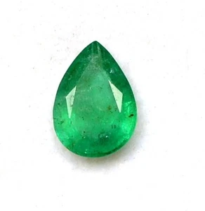 8x6 mm Certified Natural Emerald Pear Cut 0.97 Cts Untreated Loose Gemstone - Picture 1 of 6