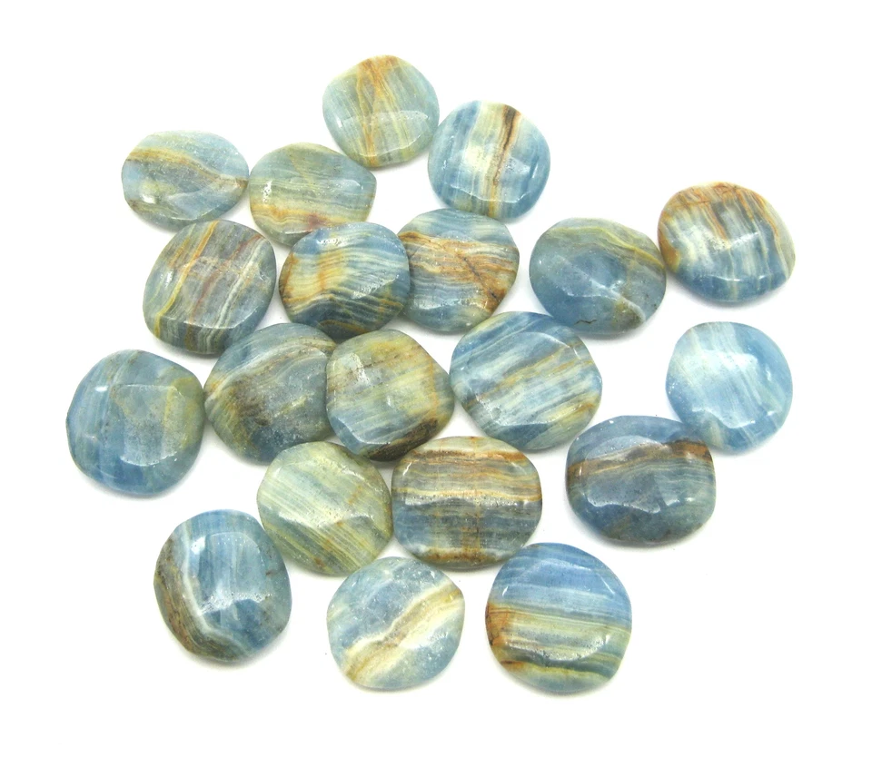 Scheibenstein Aragonit-Calcit blau VE 500 g - Bild 1 von 1