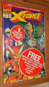 SEALED X-Force #1 (1991, Marvel) Reverse Negative UPC With Deadpool Rookie Card! - Picture 1 of 2