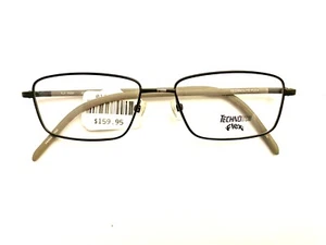 Marcos de gafas Technolite Flex TLF 7000 negro/gris rectangulares 54-16-145 - Imagen 1 de 2