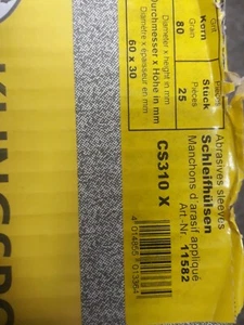 12 x Klingspor CS 310 X Schleifhülsen, 60 x 30 mm Korn 80 Top - Bild 1 von 3