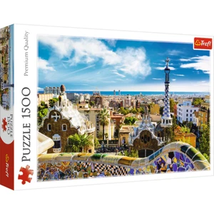 Trefl rot 1500-teiliges Puzzle - Park Güell, Barcelona - Bild 1 von 10