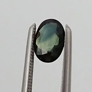 0.59 ct Oval 6.1x4.1 mm Green Blue Natural Australian Parti Sapphire Gemstone - Picture 1 of 11