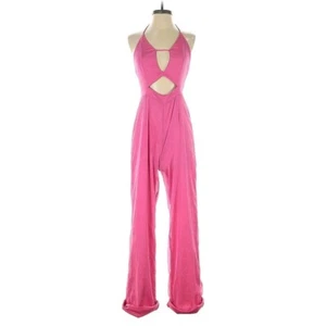 Revolve Superdown Pink Halter Jumpsuit Cutout Party  Women's Size small - Picture 1 of 8