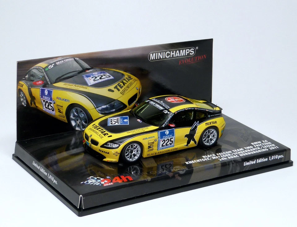 1:43 BMW Z4 Nürburgring 2011 Knechtges MINICHAMPS 437111225 OVP 1 Di 1001 - Immagine 1 di 1