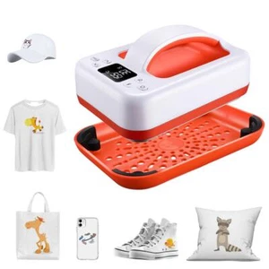 Mini Heat Press T-shirt Easy Press Machine Iron Heating Transfer Orange Gifts - Picture 1 of 11