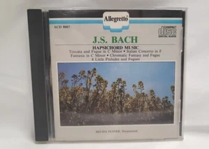 JS Bach Harpsichord Music Helma Elsner (CD - 1988) Allegretto Toccata Prelude - Picture 1 of 6