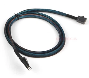 Internal 36pin Mini SAS HD SFF8643 to 36pin SAS SFF-8087 Data Connector Cable 1M - Picture 1 of 9