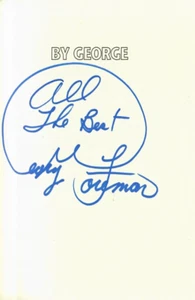 By George. George Foreman. Signed. Hardback. British First Edition - Picture 1 of 1