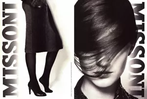 Missoni Mario Testino Gisele Bundchen 1998 moda 4 páginas anuncio de revista - Imagen 1 de 2