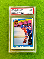 Wayne Gretzky 1984 PSA 9 CARD JERSEY #99 OILERS 1984 O-Pee-Chee WAYNE GRETZKY OC