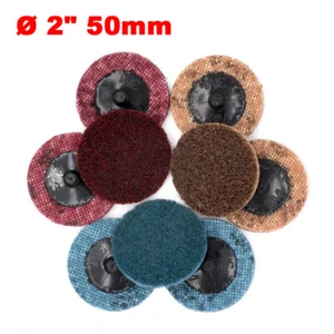 Ø 2" inch 50mm Sanding Discs Quick Change Type-R Roll Lock Pads 150/240/400 Grit - Picture 1 of 9