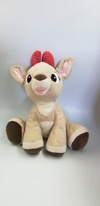 13 Zoll Clarice Weihnachten Plüschtier Rudolph das Rentier mit der roten Nase rote Schleife Freundin Y3 - Bild 1 von 13