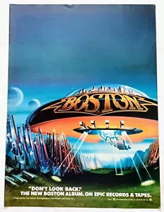 BOSTON~DON'T LOOK BACK~1978 ALBUM PROMO~PRINT MAGAZINE AD ADVERT POSTER PINUP - Picture 1 of 1