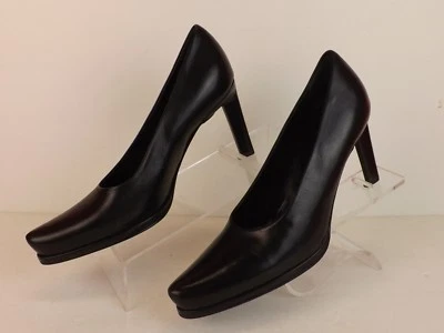 NUEVO EN CAJA ZAPATOS DE SALÓN CLÁSICOS PRADA 1I1216 CUERO NEGRO SIN CORDONES PLATAFORMA PUNTA 36 IT Foto 1 de 4