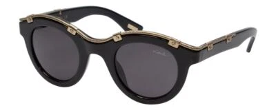 Lanvin Designer Sunglasses Black & Gold non-polarized Grey Lens SLN692-700Y-45mm - Image 1 of 4