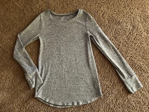 Girls Justice Soft Speckled Gray Sweater Top 10 Girls - Picture 1 of 5