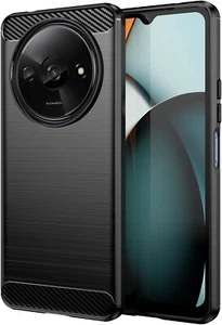 Pour XIAOMI REDMI A3 COQUE FIBRE DE CARBONE SILICONE NOIR ETUI HOUSSE ANTICHOC - Zdjęcie 1 z 18
