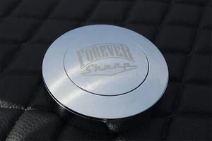 5-Hole Smooth Chrome Horn Button for 18" Big Rig Aftermarket Steering Wheel - FS - Bild 1 von 6