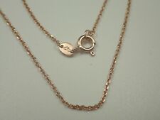 LINKS OF LONDON STERLING SILVER ROSE GOLD VERMEIL RGV 31" CABLE CHAIN NECKLACE 