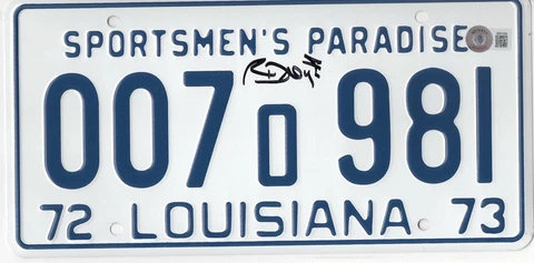 RICHARD DREYFUSS JAWS SIGNED LICENSE PLATE PROP AUTOGRAPH BECKETT BAS COA Cover