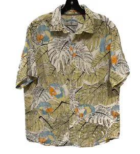 MARGARITAVILLE Herren Gr. L 100% Baumwolle Hawaiihemd Papageien Allover Print - Bild 1 von 5