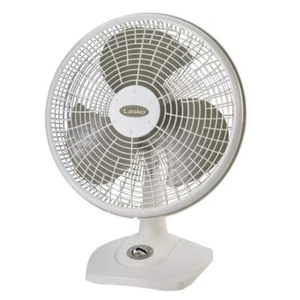 Lasko Table Fan 16 Inch Oscillating 3 Speed Adjustable White Quiet Air Cooling - Picture 1 of 10