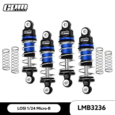 GPM Alloy 6061 Front (32mm)  & Rear (36mm) Shock Set LOSI 1/24 Micro-B / Micro-T - Image 1 of 4