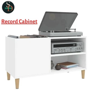 Modern Record Cabinet Player Stand Storage Sideboard Engineered Wood vidaXL - Picture 1 of 6