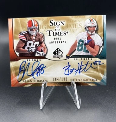 2009 Deck SP Authentic Sign Of The Times Brian Hartline Robiskie /100 OSU AUTO - Image 1 of 2