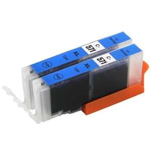 2 Cartouches d'encre Cyan C-571C pour Canon PIXMA MG5750, MG6852, TS5050, TS8050 - Bild 1 von 6