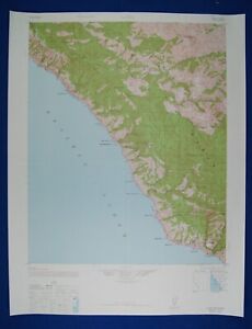 Vintage 1959 Army Map Service Topo Map Lucia California 17 X 22"