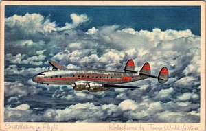 C1950s Constellation In Flight, Trans World Airline, Kodachrome, Flugzeug, 2290 - Bild 1 von 2