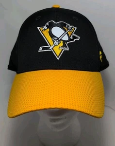 Men's Fanatics Black/Gold Pittsburgh Penguins Authentic Pro Rink Flex Hat - Picture 1 of 6