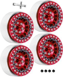 Cerchi Beadlock RC 1.9 per cingolato 1/10 RC Crawler TRX4 Axia1 SCX10 SCX10 Iii, lega alluminio - Foto 1 di 12